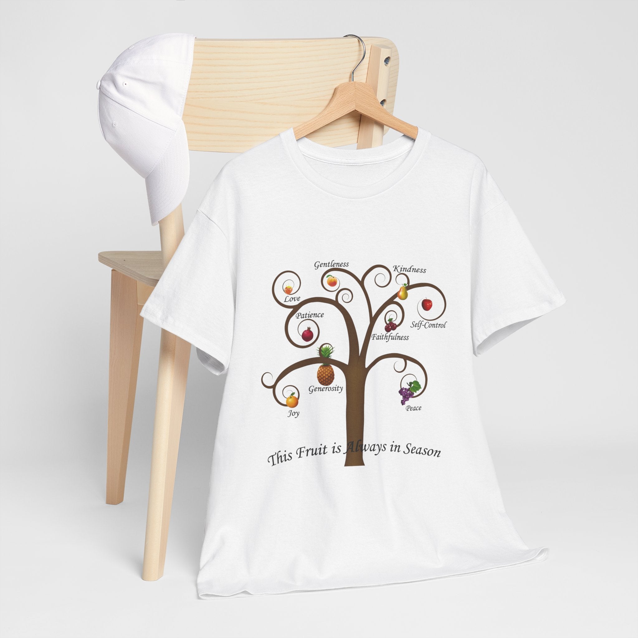 Unisex Heavy Cotton Tee with Inspirational Fruit Tree Design, Nature Lover Gift, Eco-Friendly Apparel, Seasonal Inspiration Shirt, [...]