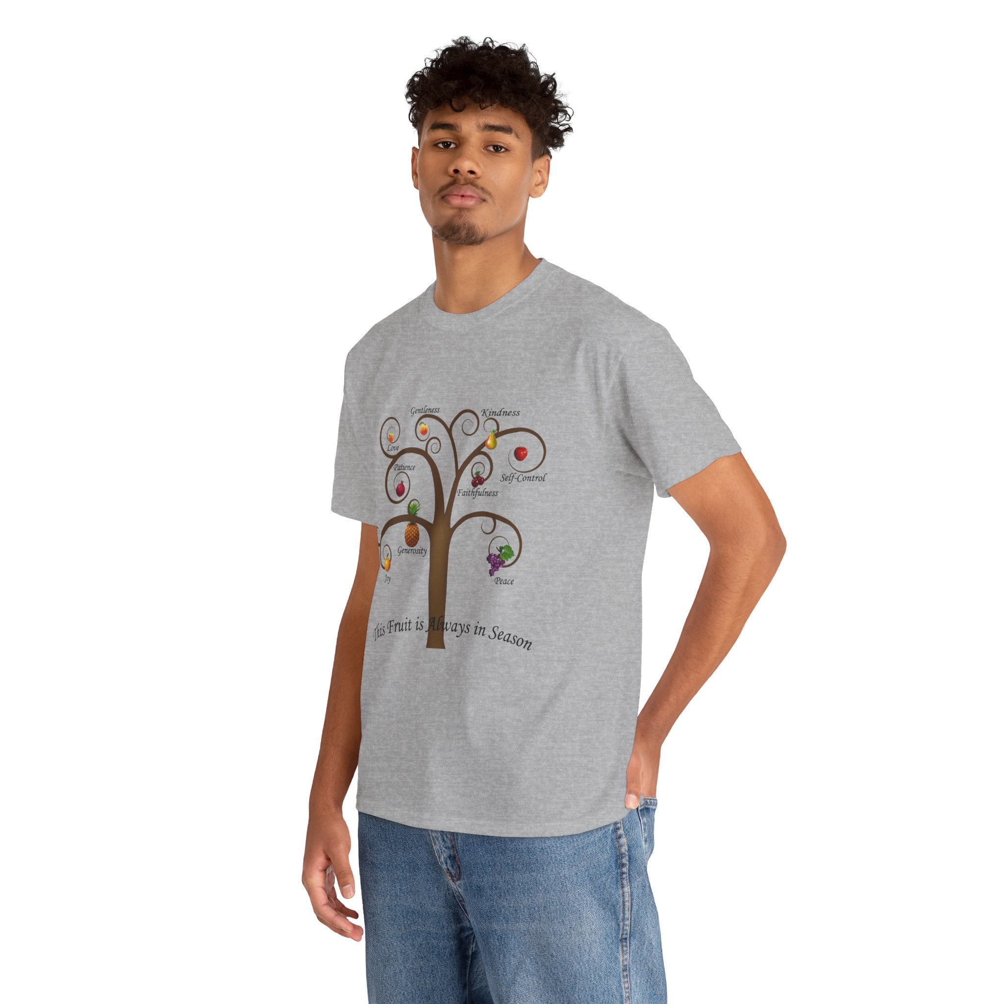 Unisex Heavy Cotton Tee with Inspirational Fruit Tree Design, Nature Lover Gift, Eco-Friendly Apparel, Seasonal Inspiration Shirt, [...]