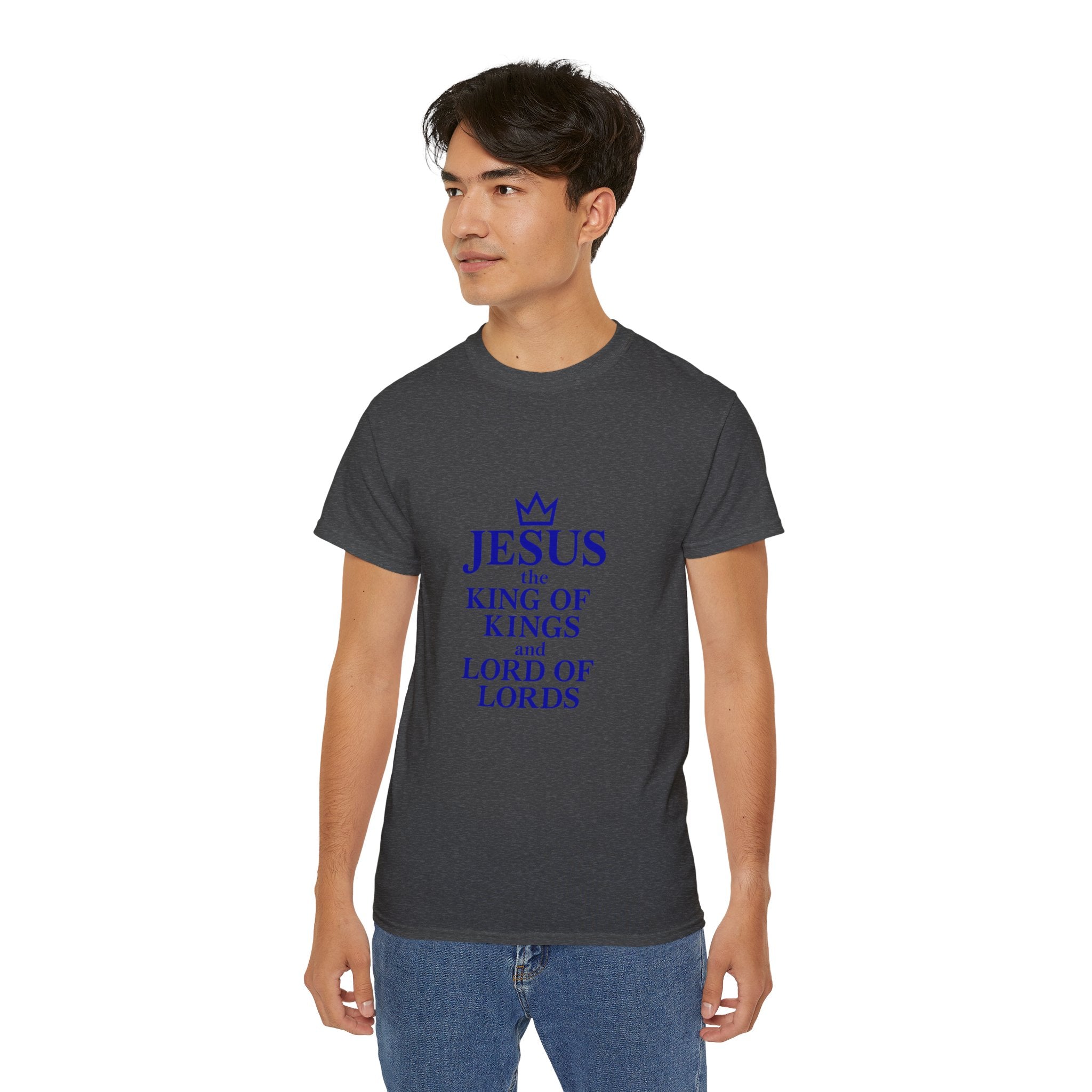 Jesus King of Kings Unisex Ultra Cotton Tee, Faith Shirt, Christian Apparel, Religious Gifts, Casual Wear, Church Outfits