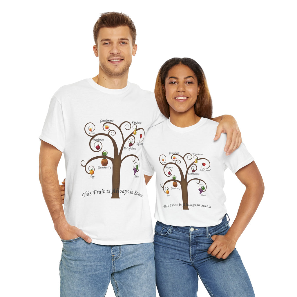 Unisex Heavy Cotton Tee with Inspirational Fruit Tree Design, Nature Lover Gift, Eco-Friendly Apparel, Seasonal Inspiration Shirt, [...]