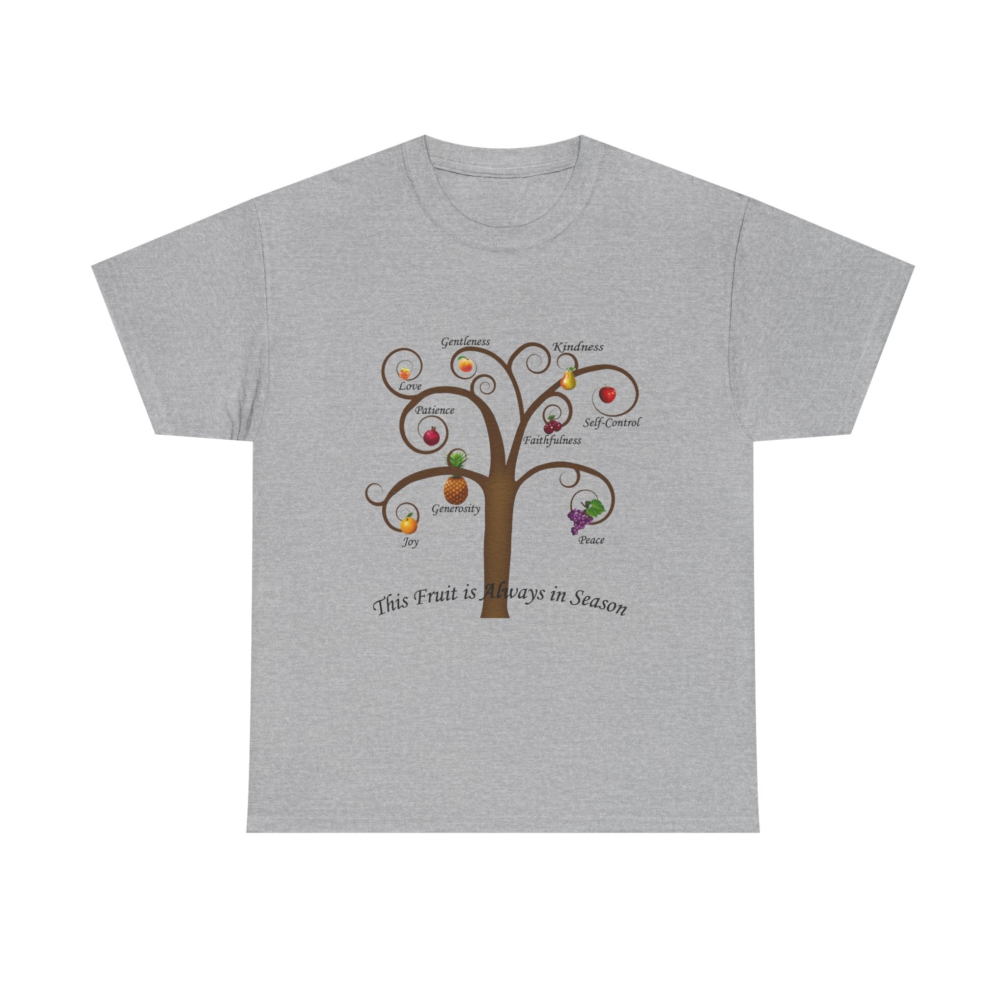 Unisex Heavy Cotton Tee with Inspirational Fruit Tree Design, Nature Lover Gift, Eco-Friendly Apparel, Seasonal Inspiration Shirt, [...]