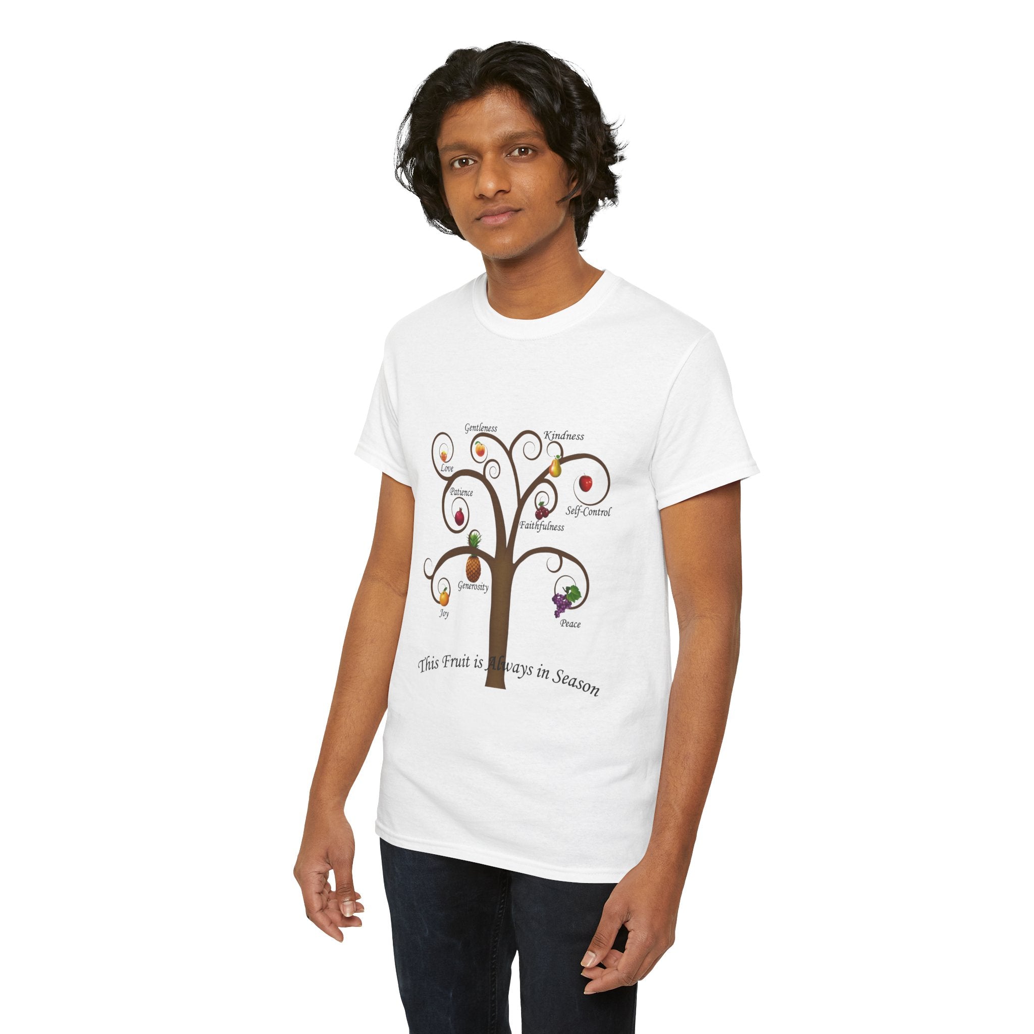 Unisex Heavy Cotton Tee with Inspirational Fruit Tree Design, Nature Lover Gift, Eco-Friendly Apparel, Seasonal Inspiration Shirt, [...]