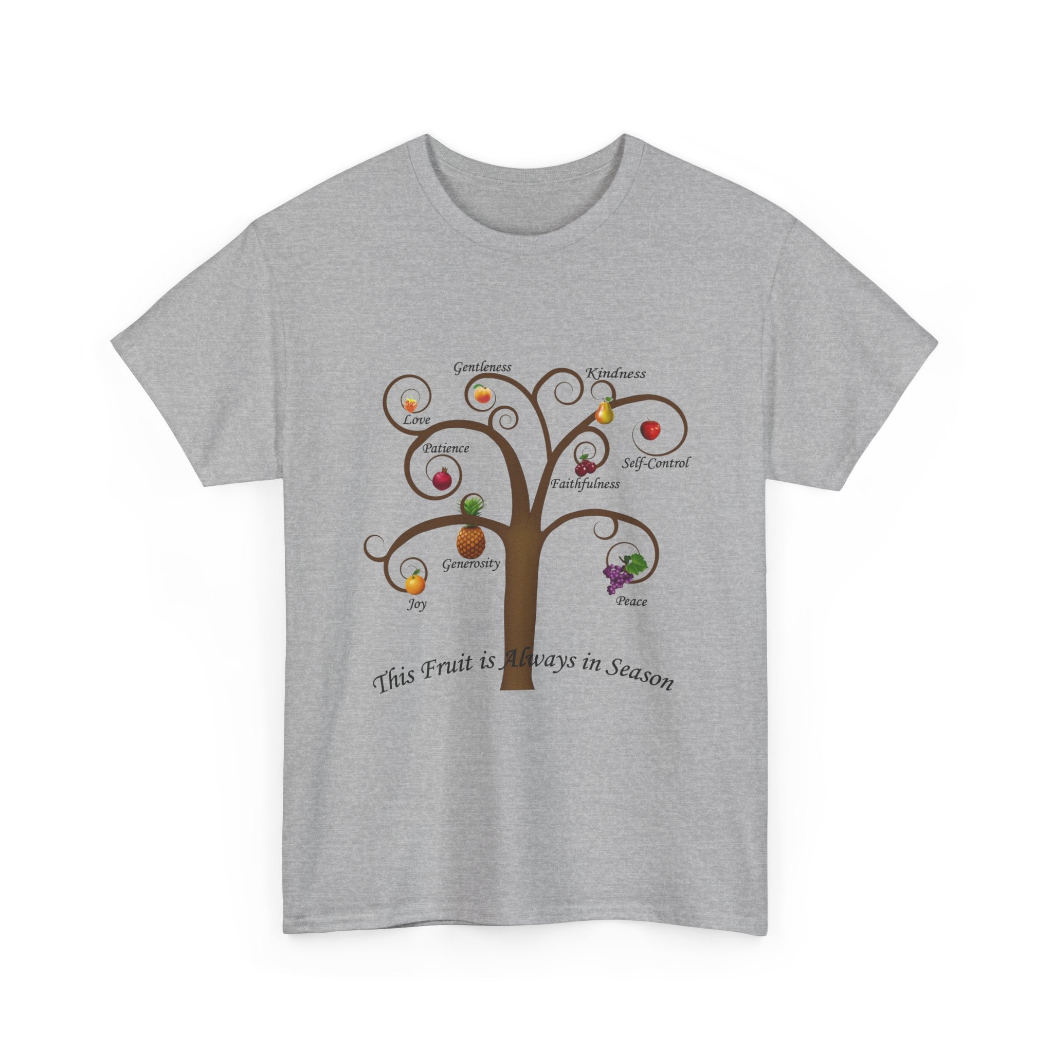 Unisex Heavy Cotton Tee with Inspirational Fruit Tree Design, Nature Lover Gift, Eco-Friendly Apparel, Seasonal Inspiration Shirt, [...]