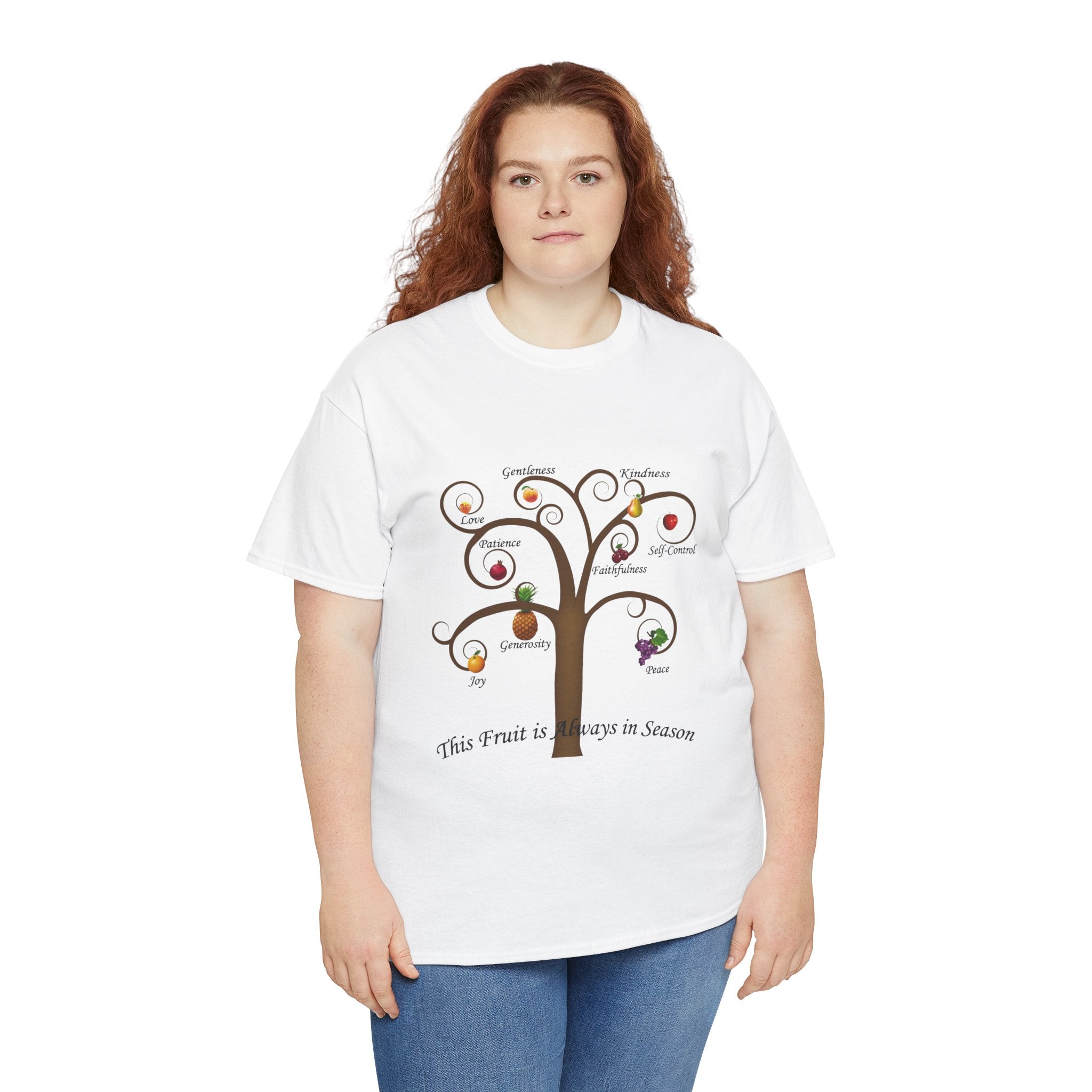 Unisex Heavy Cotton Tee with Inspirational Fruit Tree Design, Nature Lover Gift, Eco-Friendly Apparel, Seasonal Inspiration Shirt, [...]