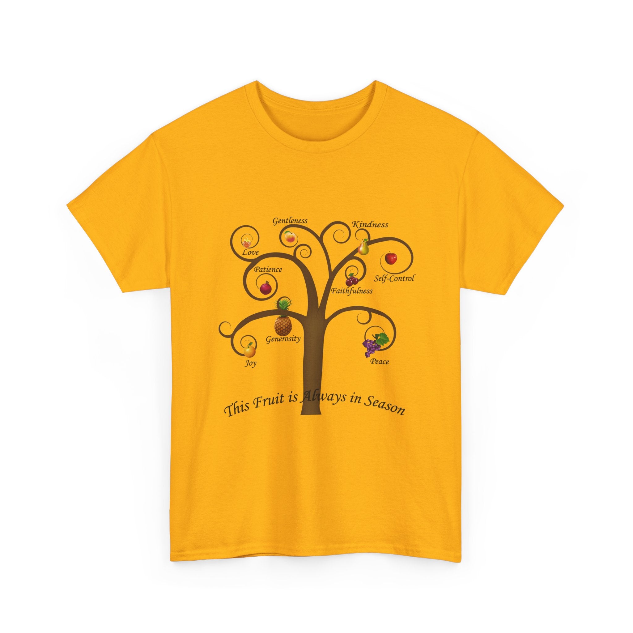 Unisex Heavy Cotton Tee with Inspirational Fruit Tree Design, Nature Lover Gift, Eco-Friendly Apparel, Seasonal Inspiration Shirt, [...]