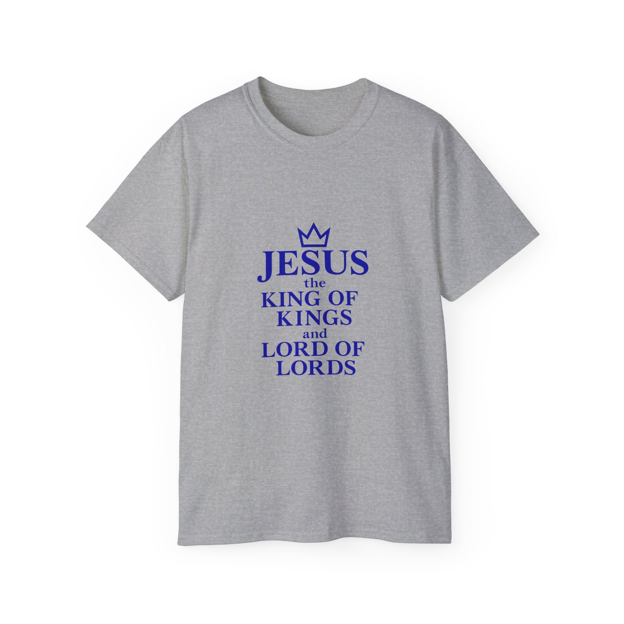 Jesus King of Kings Unisex Ultra Cotton Tee, Faith Shirt, Christian Apparel, Religious Gifts, Casual Wear, Church Outfits