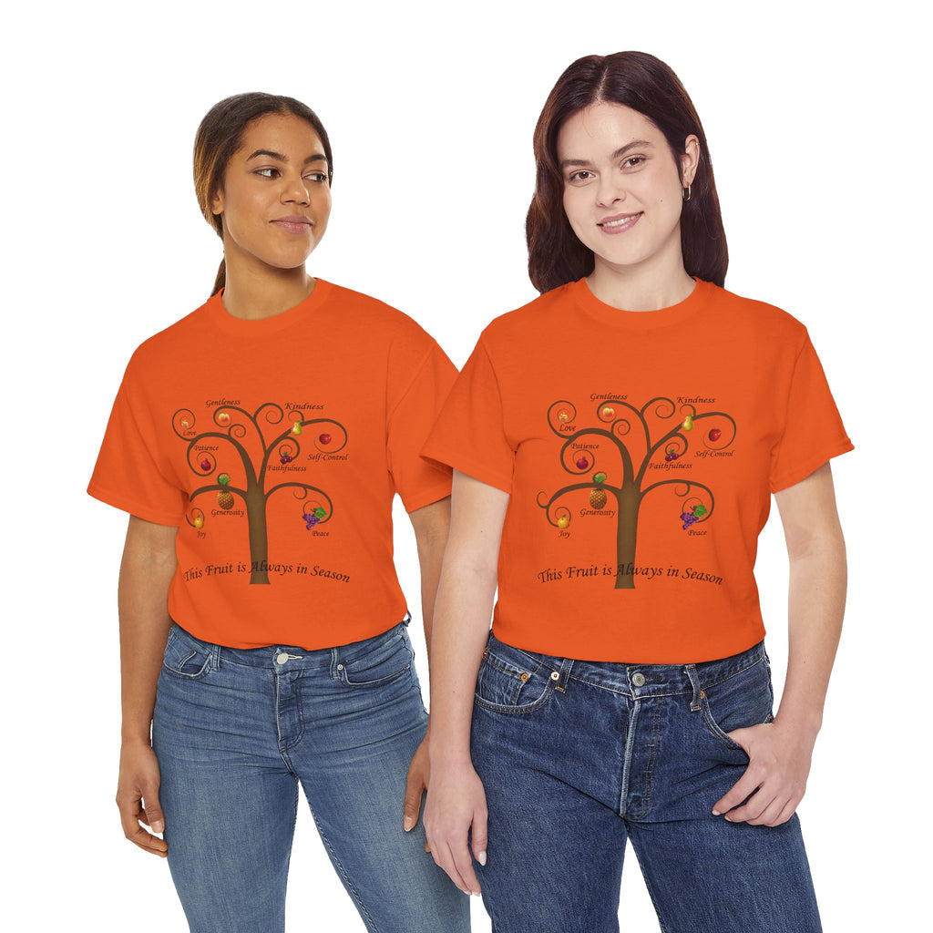 Unisex Heavy Cotton Tee with Inspirational Fruit Tree Design, Nature Lover Gift, Eco-Friendly Apparel, Seasonal Inspiration Shirt, [...]