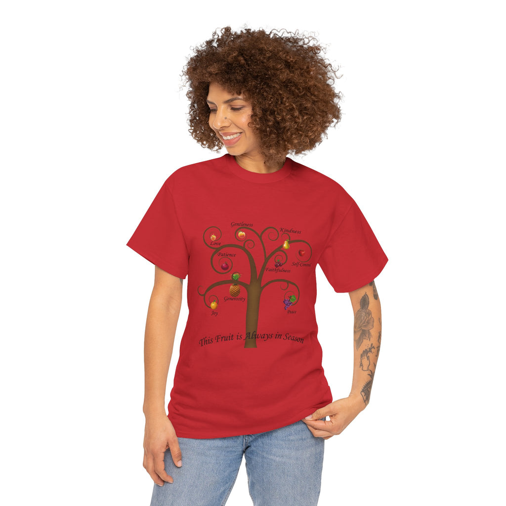 Unisex Heavy Cotton Tee with Inspirational Fruit Tree Design, Nature Lover Gift, Eco-Friendly Apparel, Seasonal Inspiration Shirt, [...]