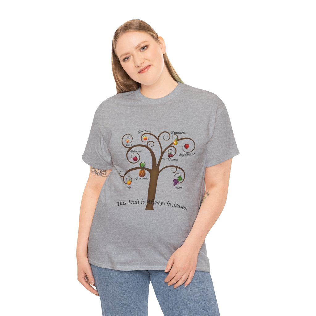 Unisex Heavy Cotton Tee with Inspirational Fruit Tree Design, Nature Lover Gift, Eco-Friendly Apparel, Seasonal Inspiration Shirt, [...]