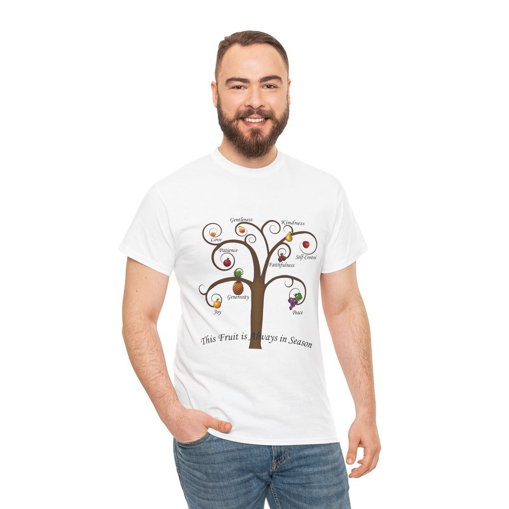 Unisex Heavy Cotton Tee with Inspirational Fruit Tree Design, Nature Lover Gift, Eco-Friendly Apparel, Seasonal Inspiration Shirt, [...]