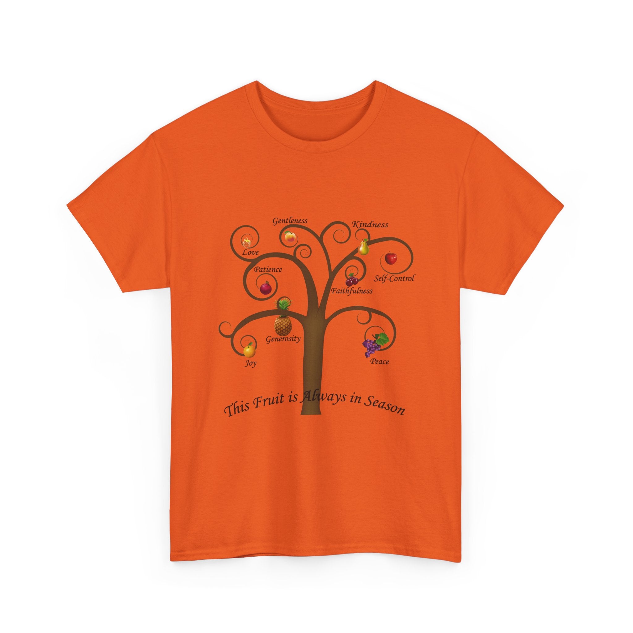 Unisex Heavy Cotton Tee with Inspirational Fruit Tree Design, Nature Lover Gift, Eco-Friendly Apparel, Seasonal Inspiration Shirt, [...]