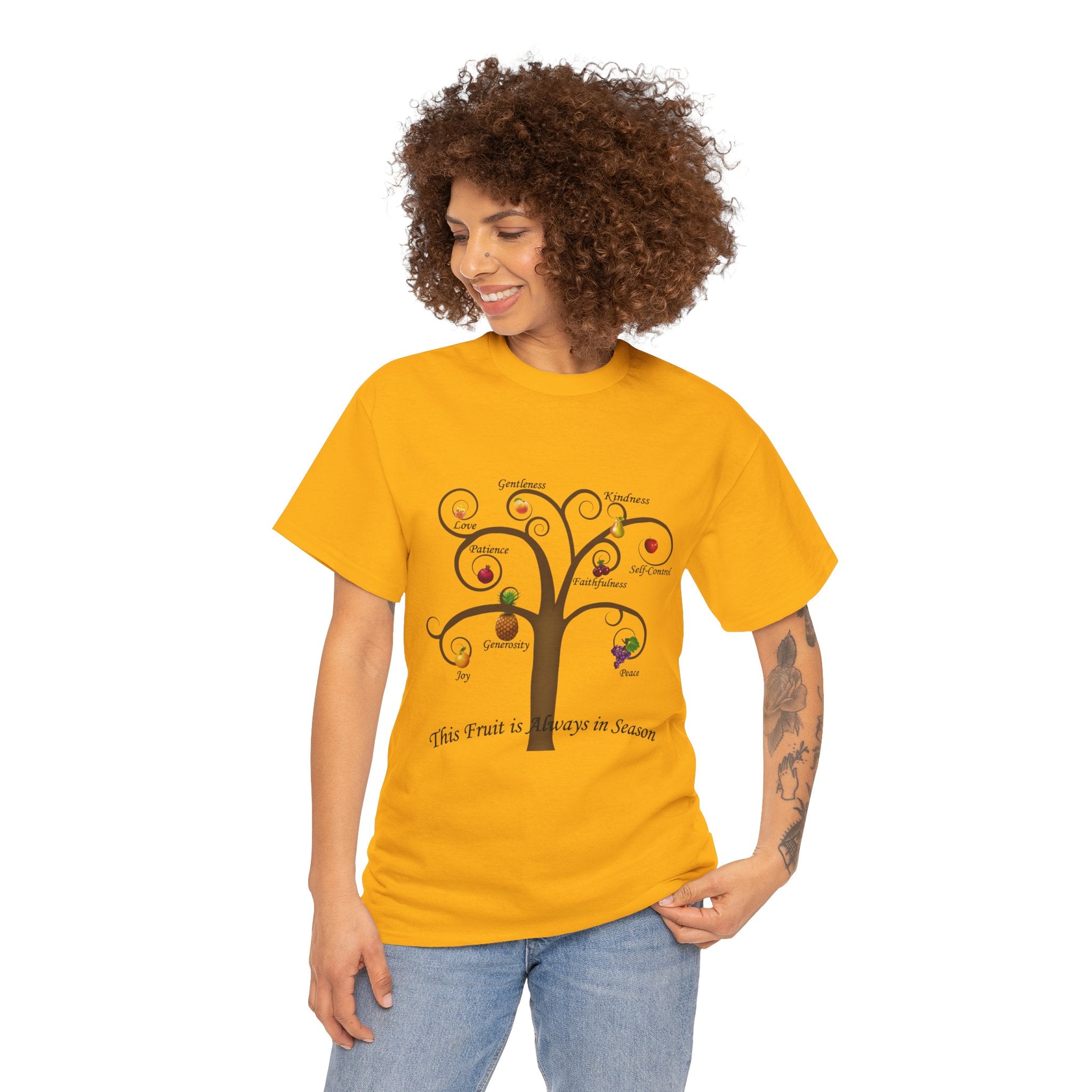 Unisex Heavy Cotton Tee with Inspirational Fruit Tree Design, Nature Lover Gift, Eco-Friendly Apparel, Seasonal Inspiration Shirt, [...]