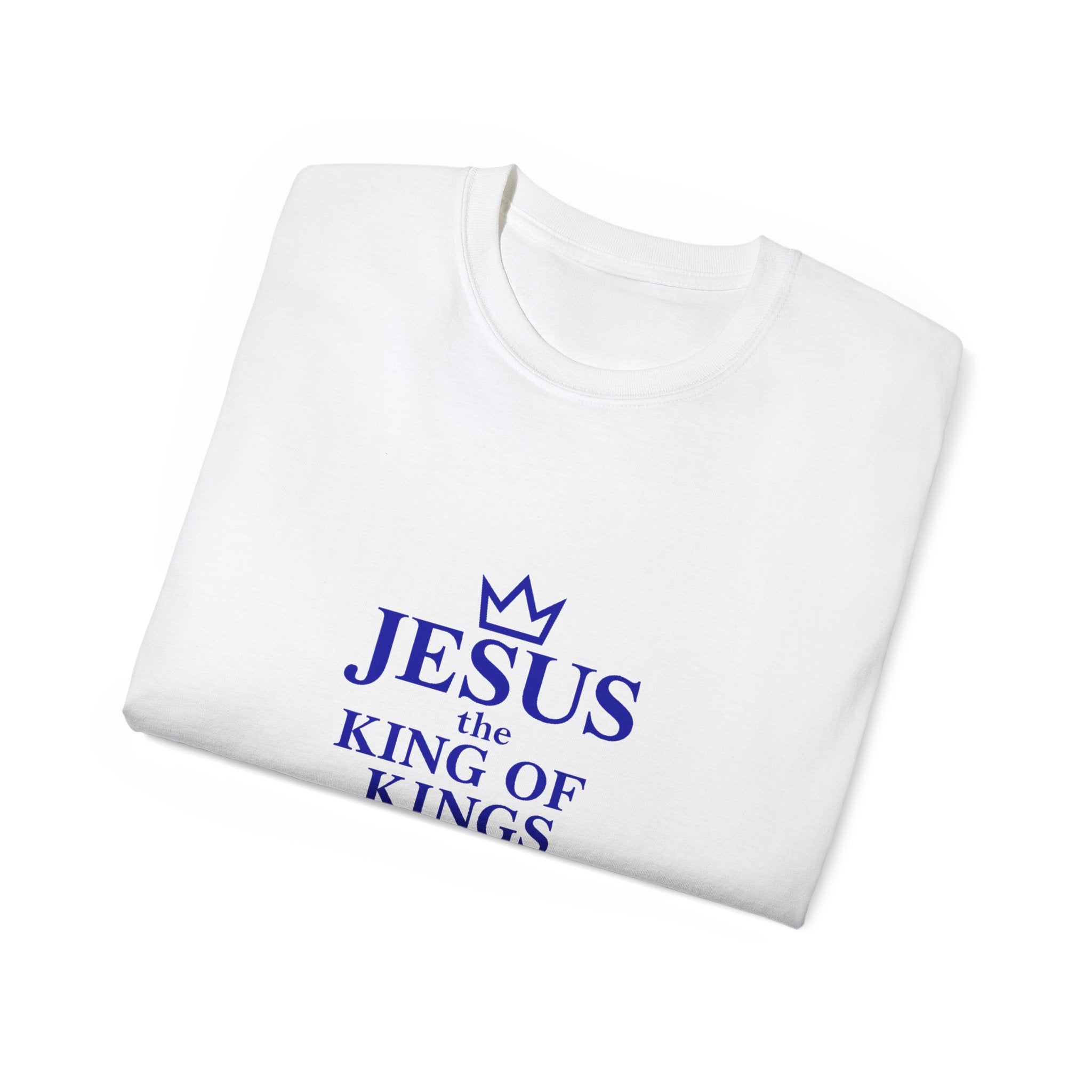 Jesus King of Kings Unisex Ultra Cotton Tee, Faith Shirt, Christian Apparel, Religious Gifts, Casual Wear, Church Outfits