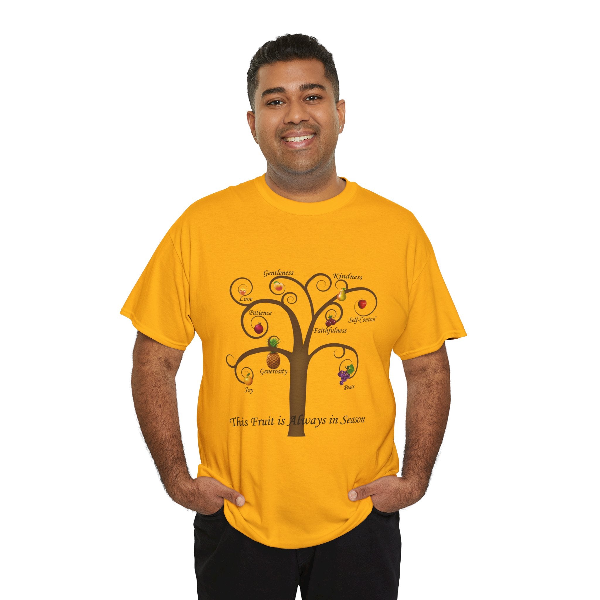Unisex Heavy Cotton Tee with Inspirational Fruit Tree Design, Nature Lover Gift, Eco-Friendly Apparel, Seasonal Inspiration Shirt, [...]