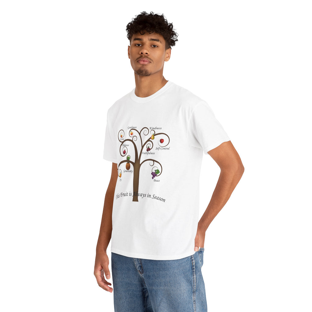 Unisex Heavy Cotton Tee with Inspirational Fruit Tree Design, Nature Lover Gift, Eco-Friendly Apparel, Seasonal Inspiration Shirt, [...]