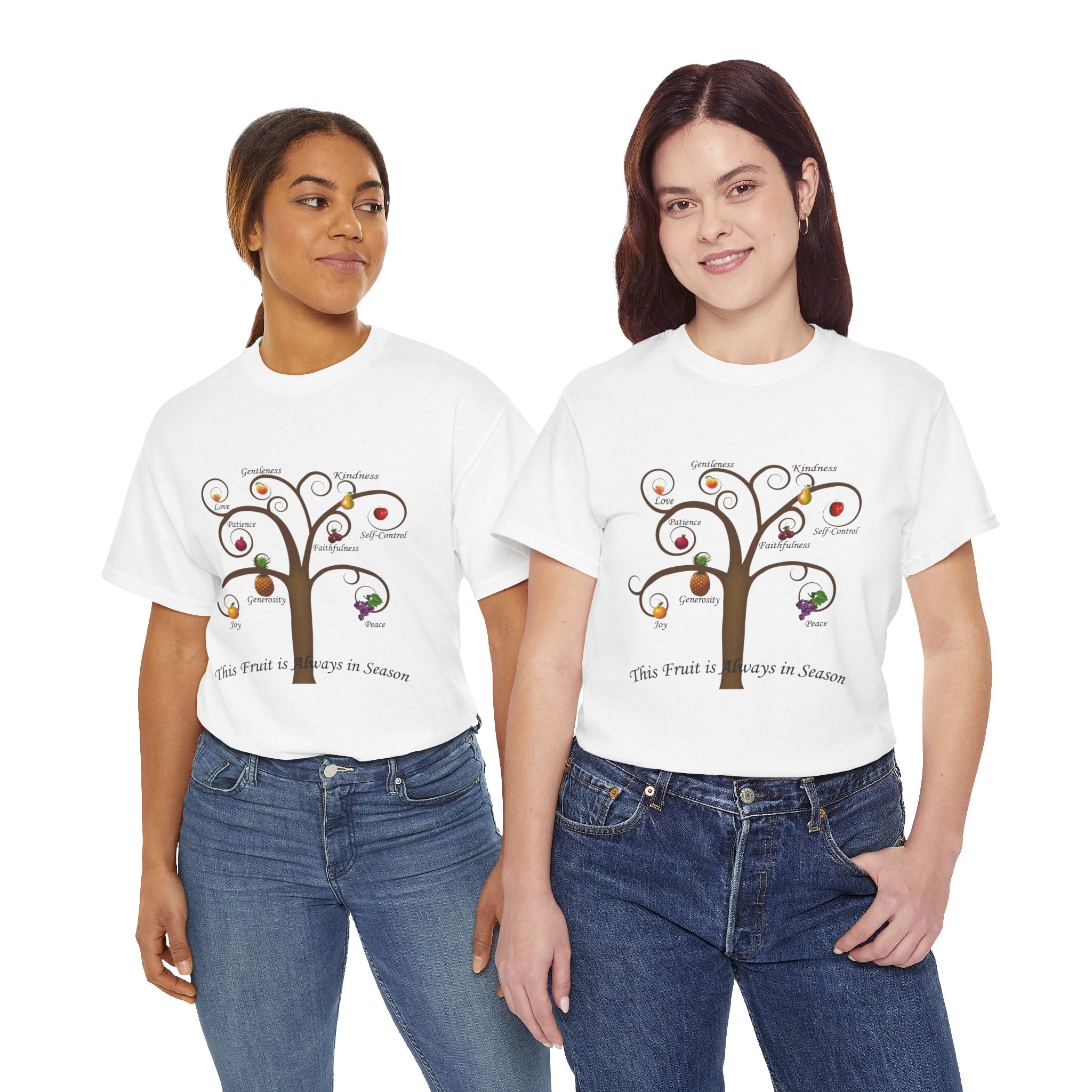Unisex Heavy Cotton Tee with Inspirational Fruit Tree Design, Nature Lover Gift, Eco-Friendly Apparel, Seasonal Inspiration Shirt, [...]