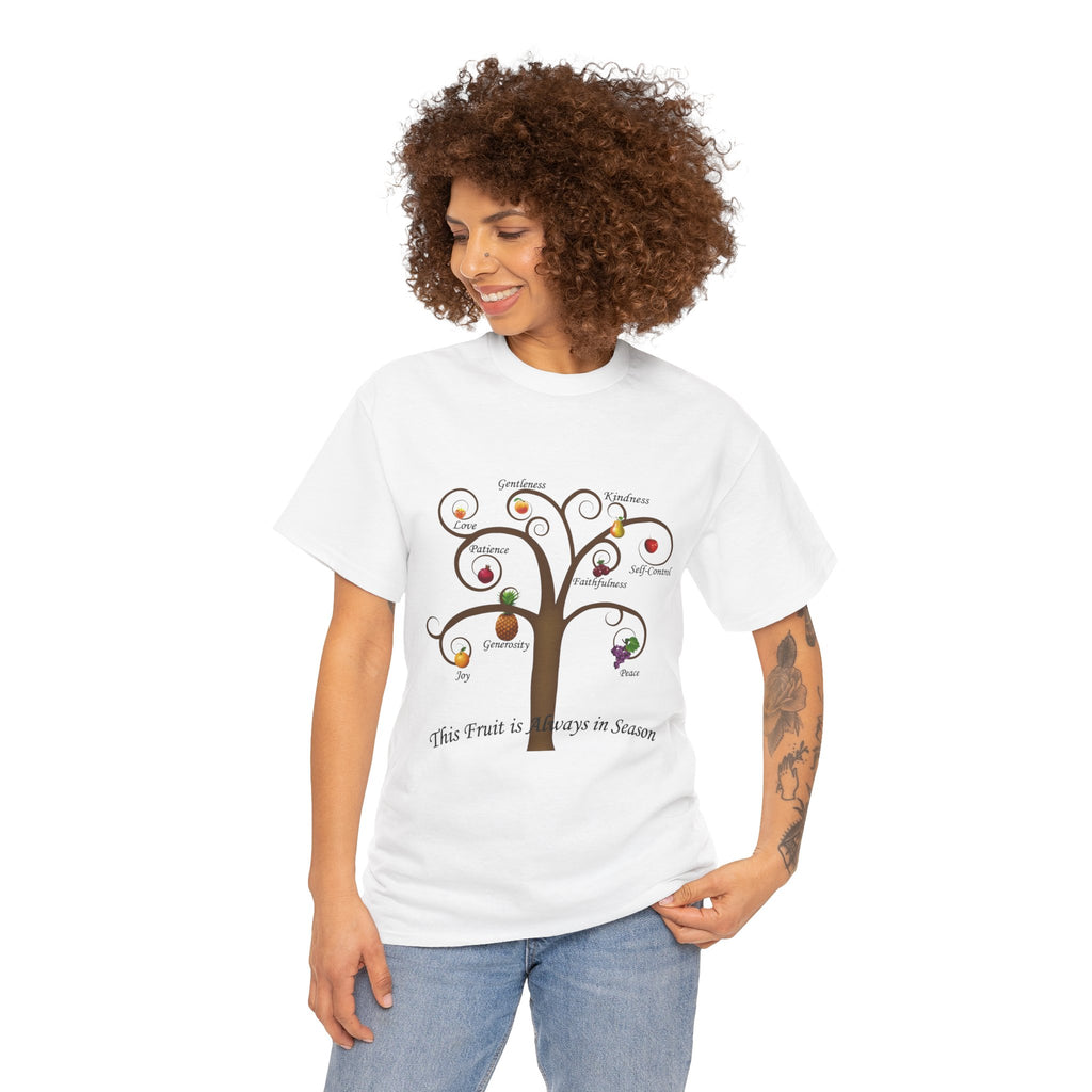 Unisex Heavy Cotton Tee with Inspirational Fruit Tree Design, Nature Lover Gift, Eco-Friendly Apparel, Seasonal Inspiration Shirt, [...]