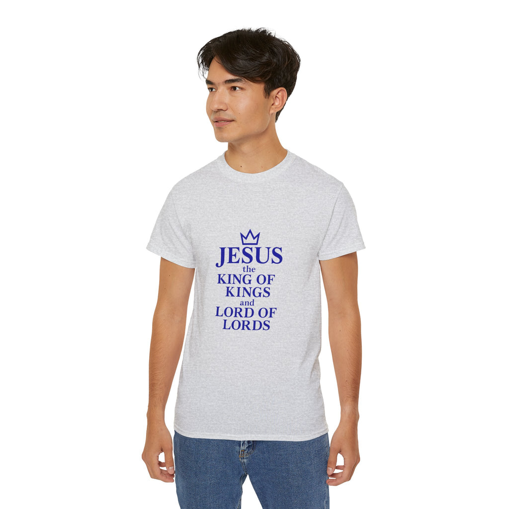 Jesus King of Kings Unisex Ultra Cotton Tee, Faith Shirt, Christian Apparel, Religious Gifts, Casual Wear, Church Outfits