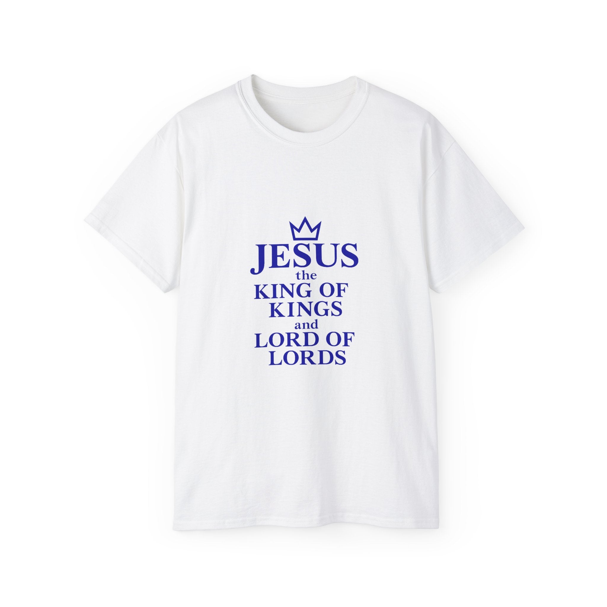 Jesus King of Kings Unisex Ultra Cotton Tee, Faith Shirt, Christian Apparel, Religious Gifts, Casual Wear, Church Outfits