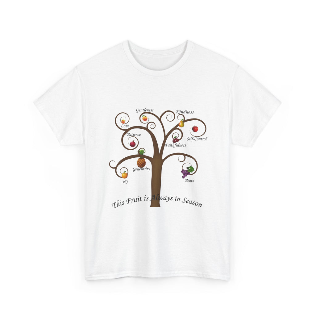 Unisex Heavy Cotton Tee with Inspirational Fruit Tree Design, Nature Lover Gift, Eco-Friendly Apparel, Seasonal Inspiration Shirt, [...]