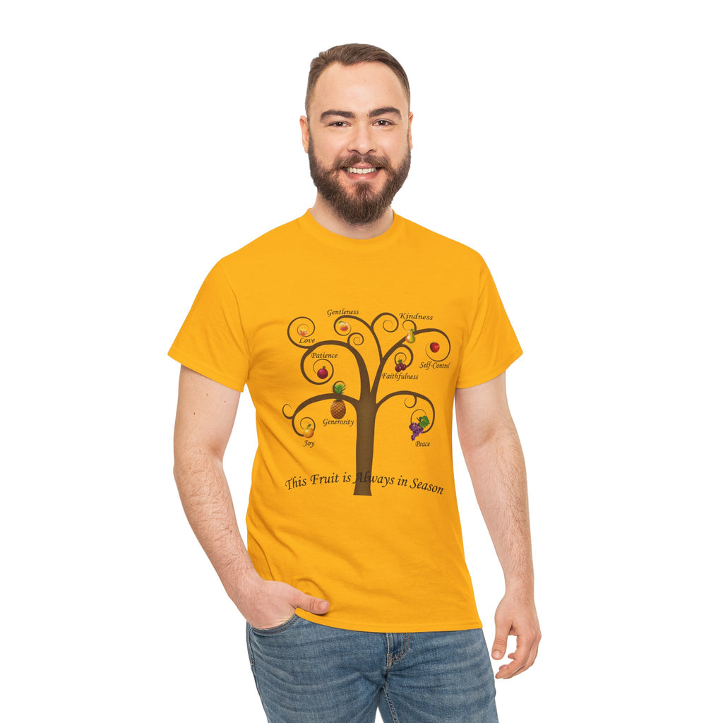 Unisex Heavy Cotton Tee with Inspirational Fruit Tree Design, Nature Lover Gift, Eco-Friendly Apparel, Seasonal Inspiration Shirt, [...]