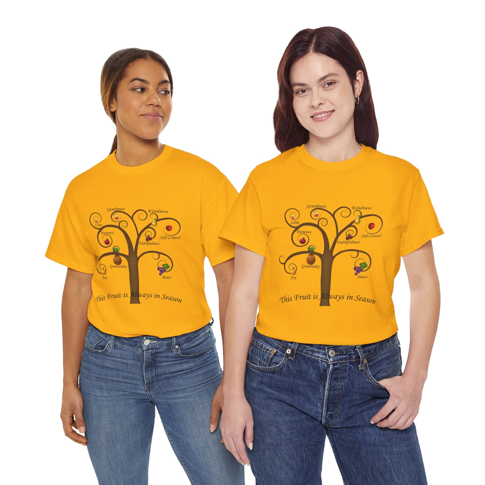 Unisex Heavy Cotton Tee with Inspirational Fruit Tree Design, Nature Lover Gift, Eco-Friendly Apparel, Seasonal Inspiration Shirt, [...]