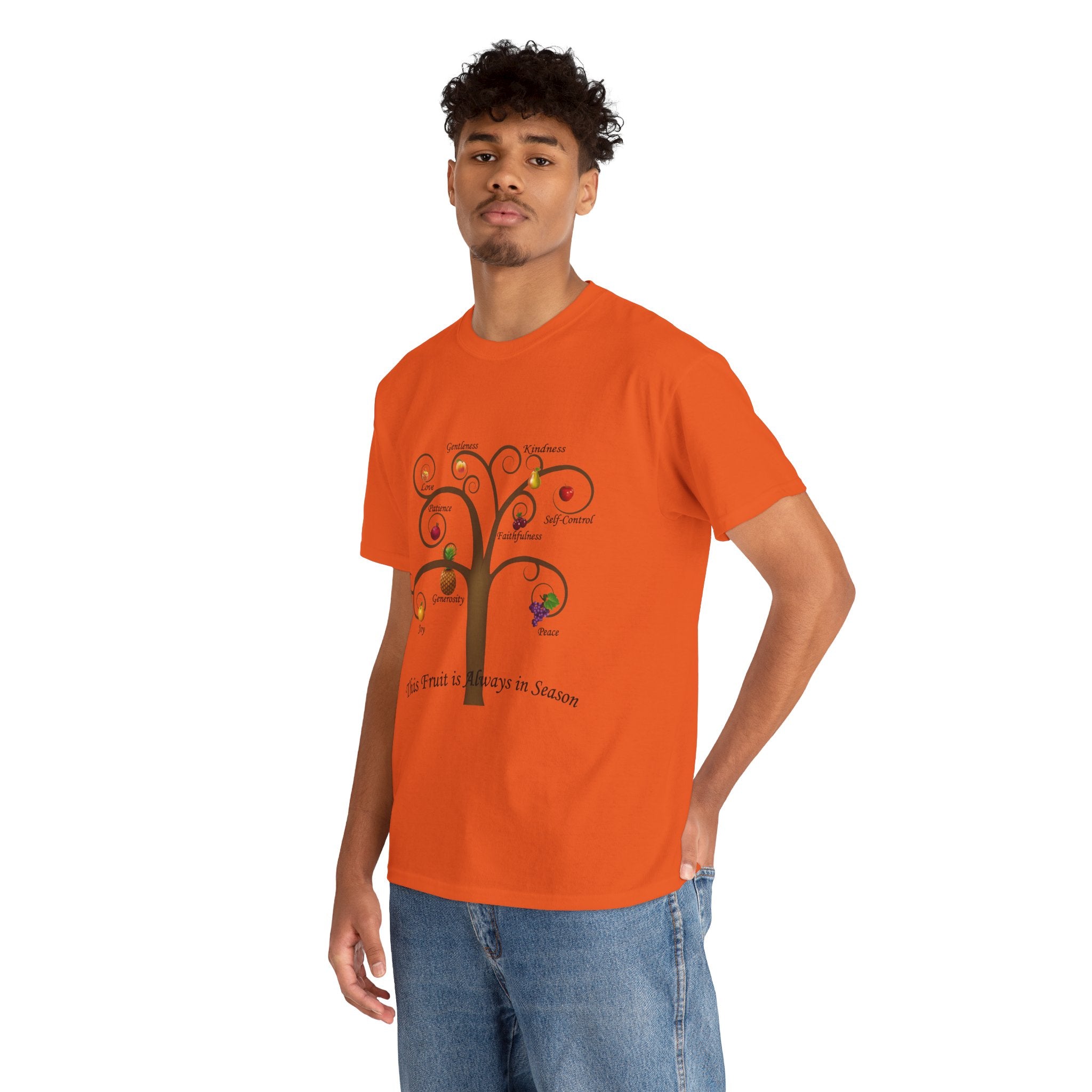 Unisex Heavy Cotton Tee with Inspirational Fruit Tree Design, Nature Lover Gift, Eco-Friendly Apparel, Seasonal Inspiration Shirt, [...]
