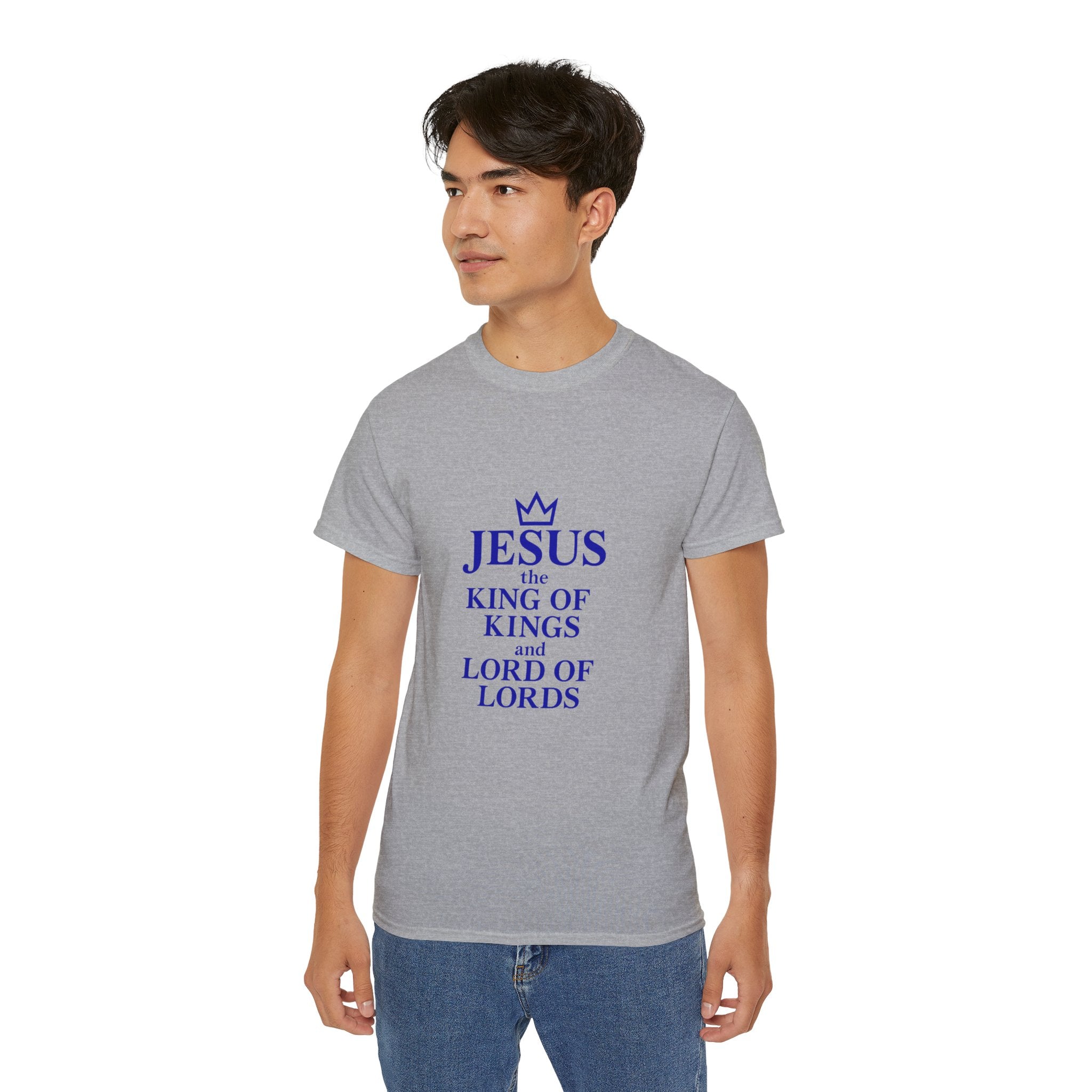 Jesus King of Kings Unisex Ultra Cotton Tee, Faith Shirt, Christian Apparel, Religious Gifts, Casual Wear, Church Outfits