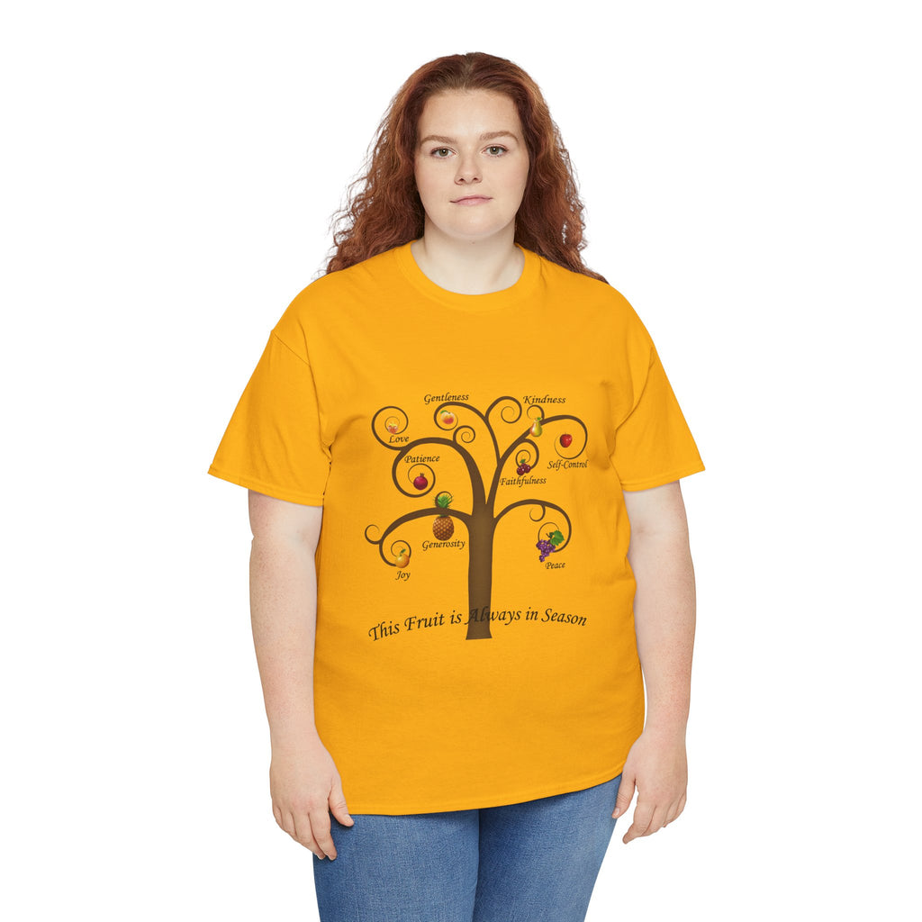 Unisex Heavy Cotton Tee with Inspirational Fruit Tree Design, Nature Lover Gift, Eco-Friendly Apparel, Seasonal Inspiration Shirt, [...]