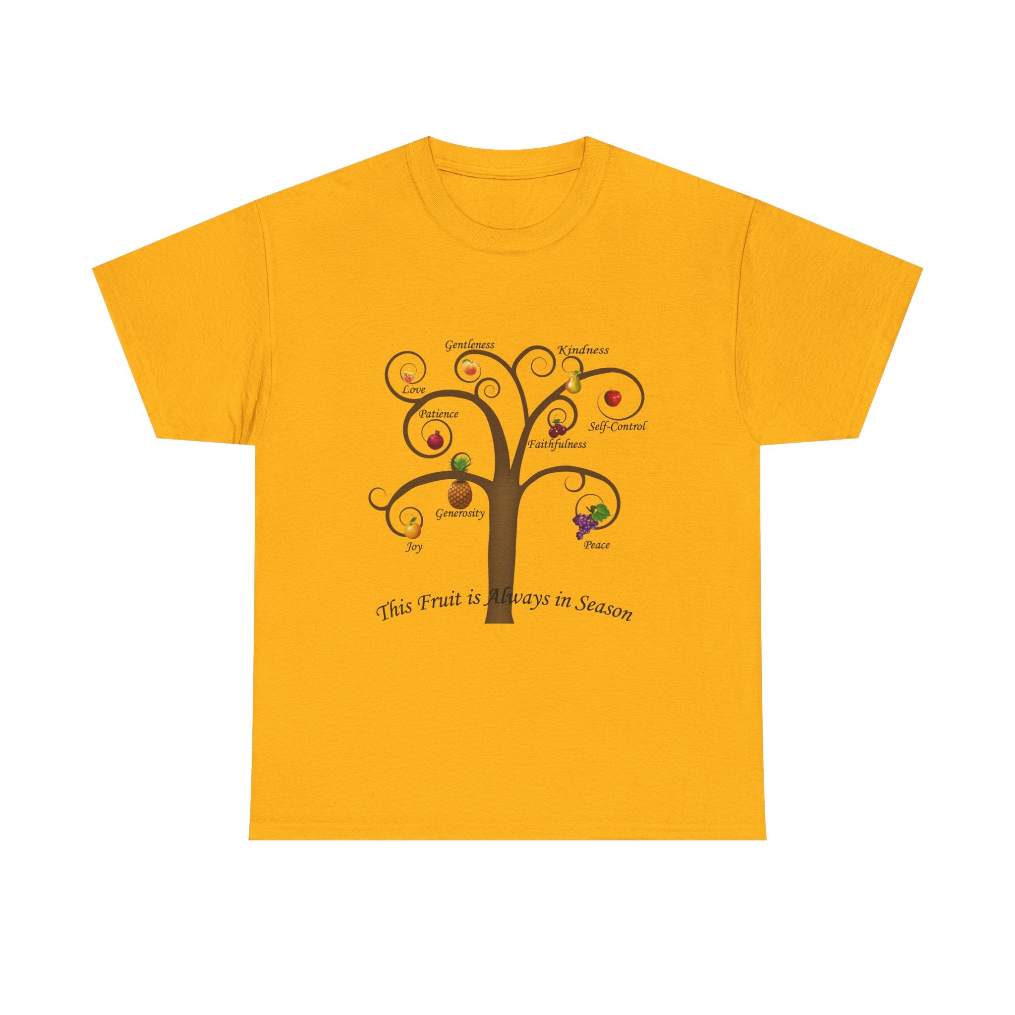 Unisex Heavy Cotton Tee with Inspirational Fruit Tree Design, Nature Lover Gift, Eco-Friendly Apparel, Seasonal Inspiration Shirt, [...]