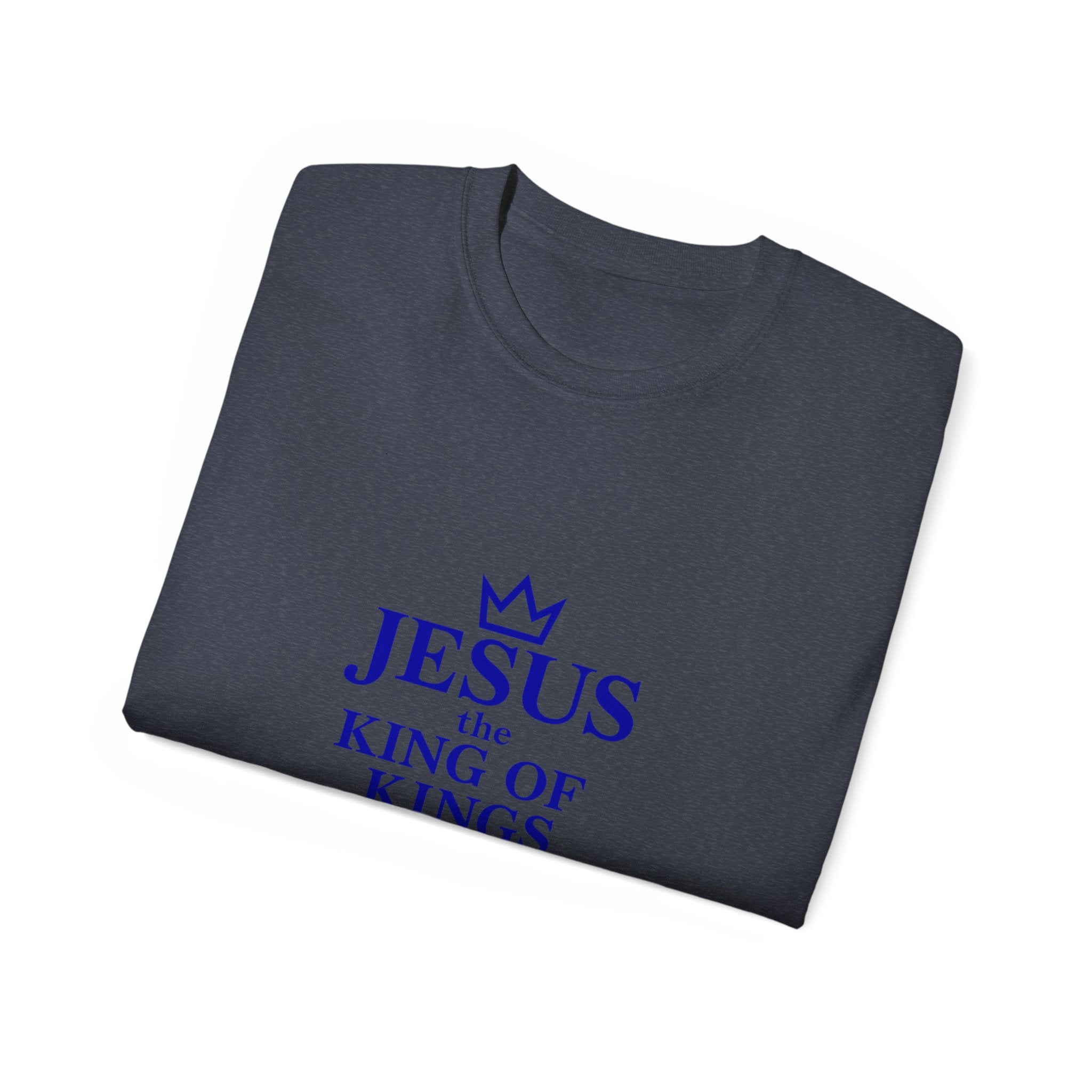 Jesus King of Kings Unisex Ultra Cotton Tee, Faith Shirt, Christian Apparel, Religious Gifts, Casual Wear, Church Outfits