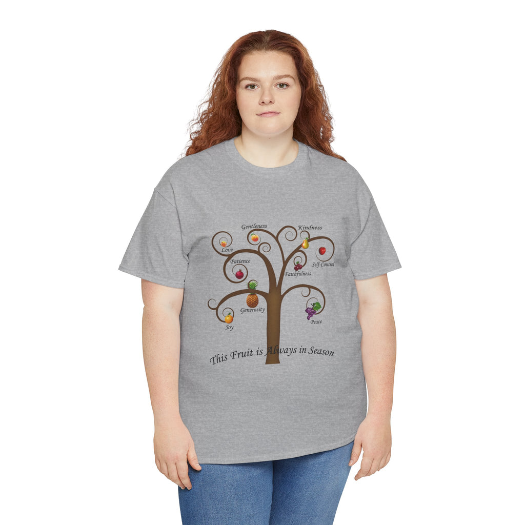Unisex Heavy Cotton Tee with Inspirational Fruit Tree Design, Nature Lover Gift, Eco-Friendly Apparel, Seasonal Inspiration Shirt, [...]