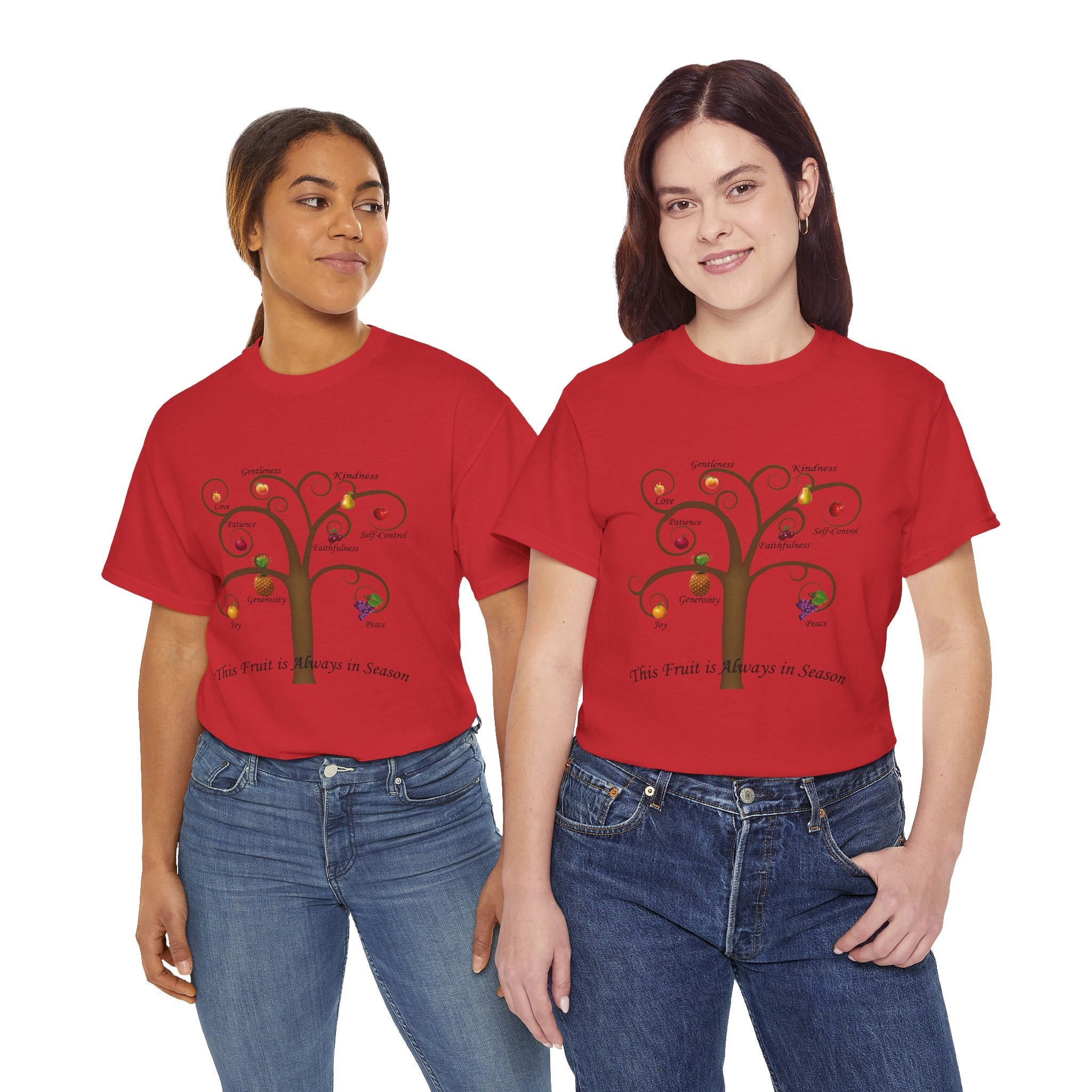 Unisex Heavy Cotton Tee with Inspirational Fruit Tree Design, Nature Lover Gift, Eco-Friendly Apparel, Seasonal Inspiration Shirt, [...]