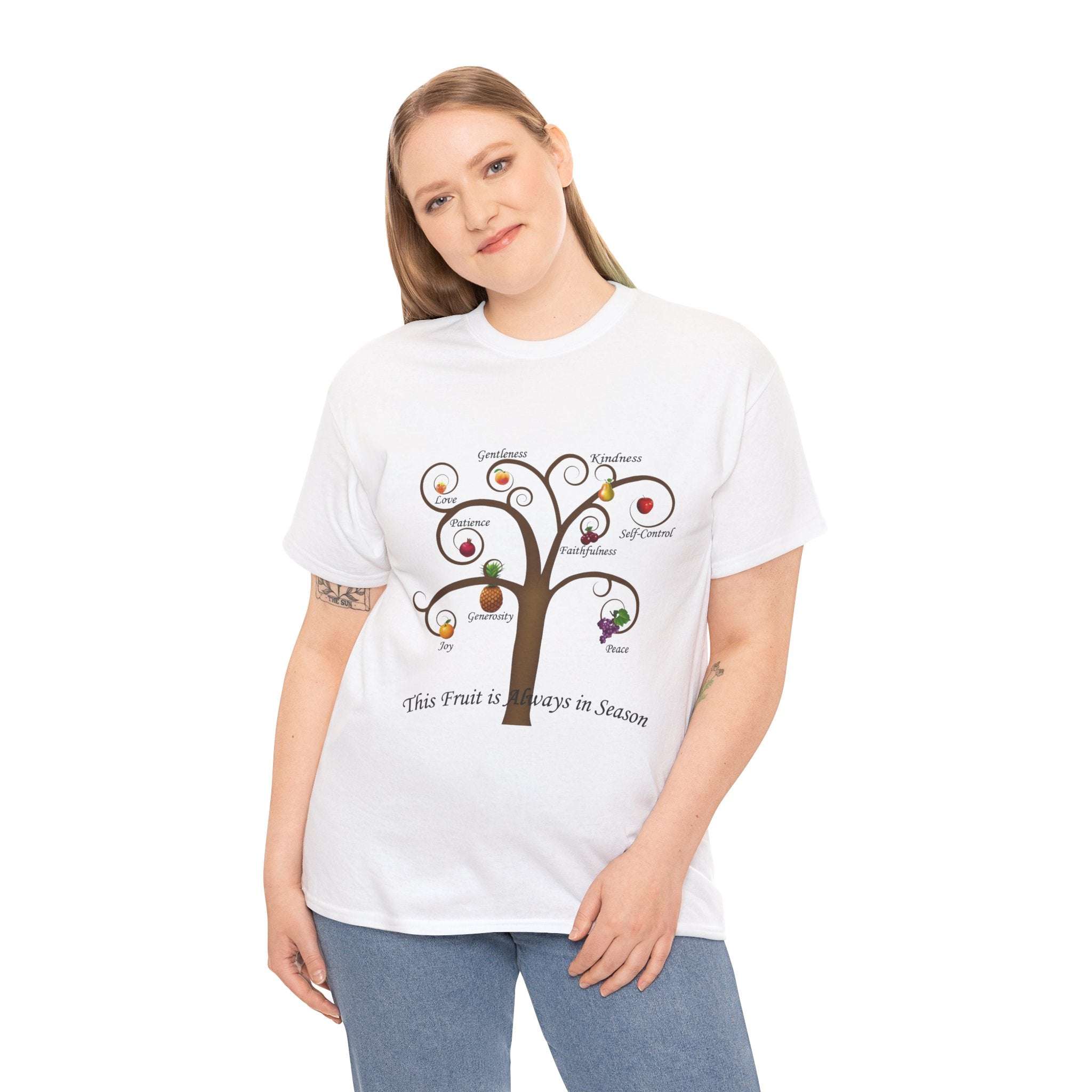 Unisex Heavy Cotton Tee with Inspirational Fruit Tree Design, Nature Lover Gift, Eco-Friendly Apparel, Seasonal Inspiration Shirt, [...]
