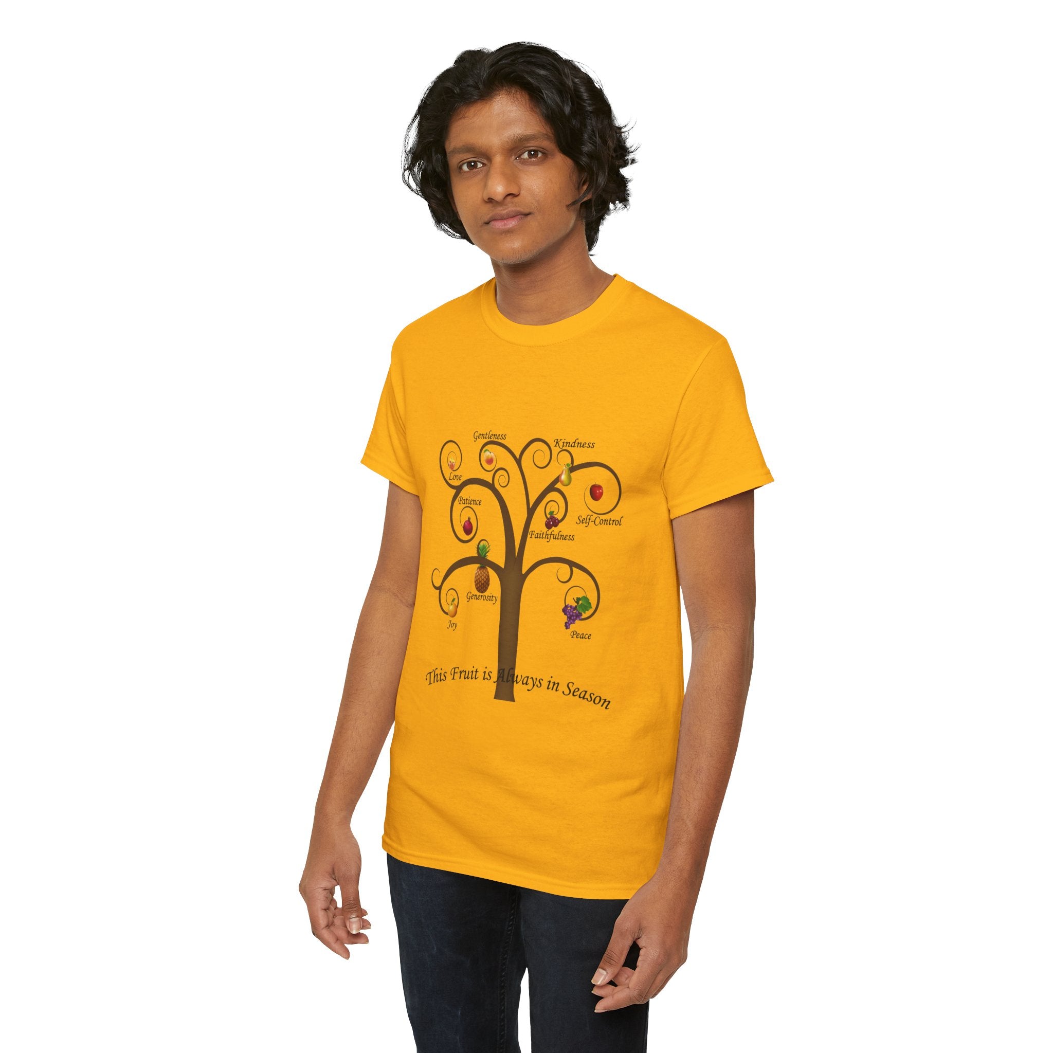 Unisex Heavy Cotton Tee with Inspirational Fruit Tree Design, Nature Lover Gift, Eco-Friendly Apparel, Seasonal Inspiration Shirt, [...]