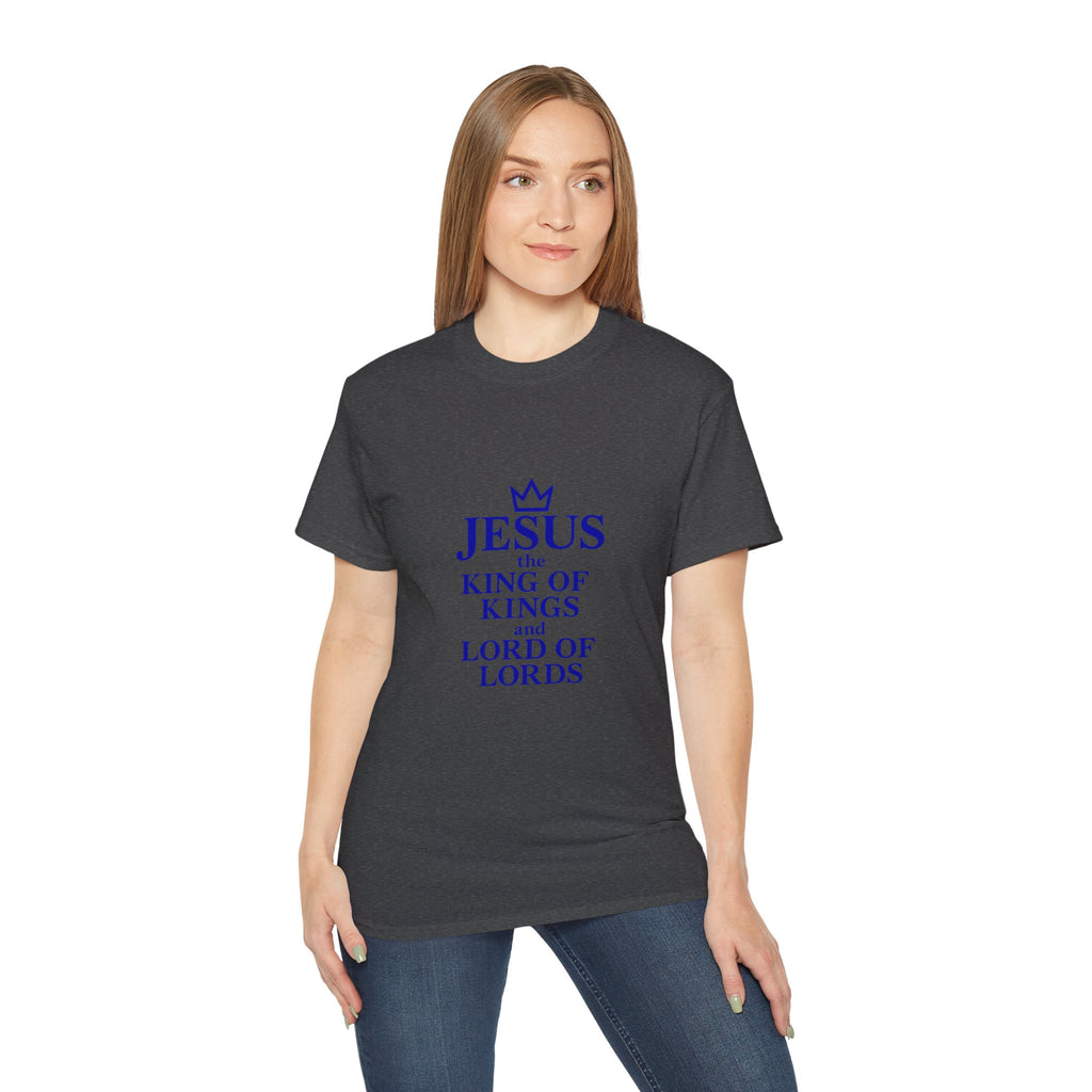 Jesus King of Kings Unisex Ultra Cotton Tee, Faith Shirt, Christian Apparel, Religious Gifts, Casual Wear, Church Outfits