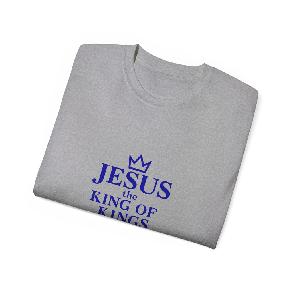 Jesus King of Kings Unisex Ultra Cotton Tee, Faith Shirt, Christian Apparel, Religious Gifts, Casual Wear, Church Outfits