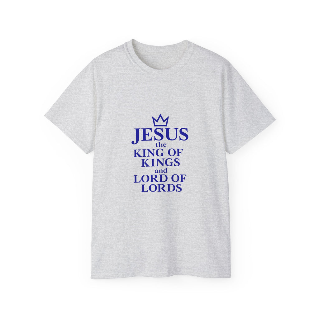 Jesus King of Kings Unisex Ultra Cotton Tee, Faith Shirt, Christian Apparel, Religious Gifts, Casual Wear, Church Outfits