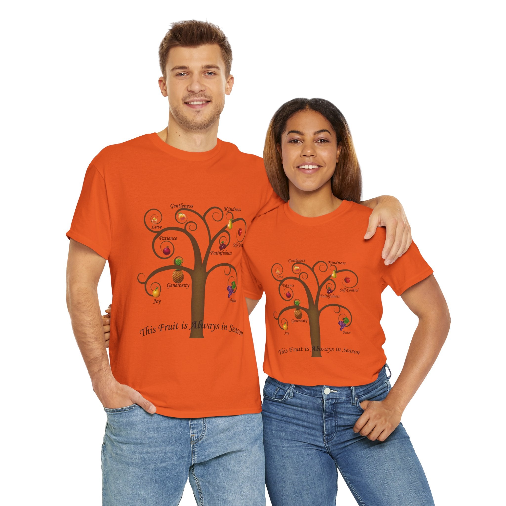 Unisex Heavy Cotton Tee with Inspirational Fruit Tree Design, Nature Lover Gift, Eco-Friendly Apparel, Seasonal Inspiration Shirt, [...]