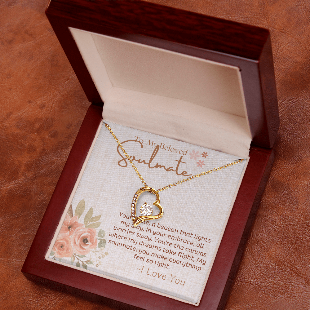 Forever Love Necklace for My Beloved Soulmate
