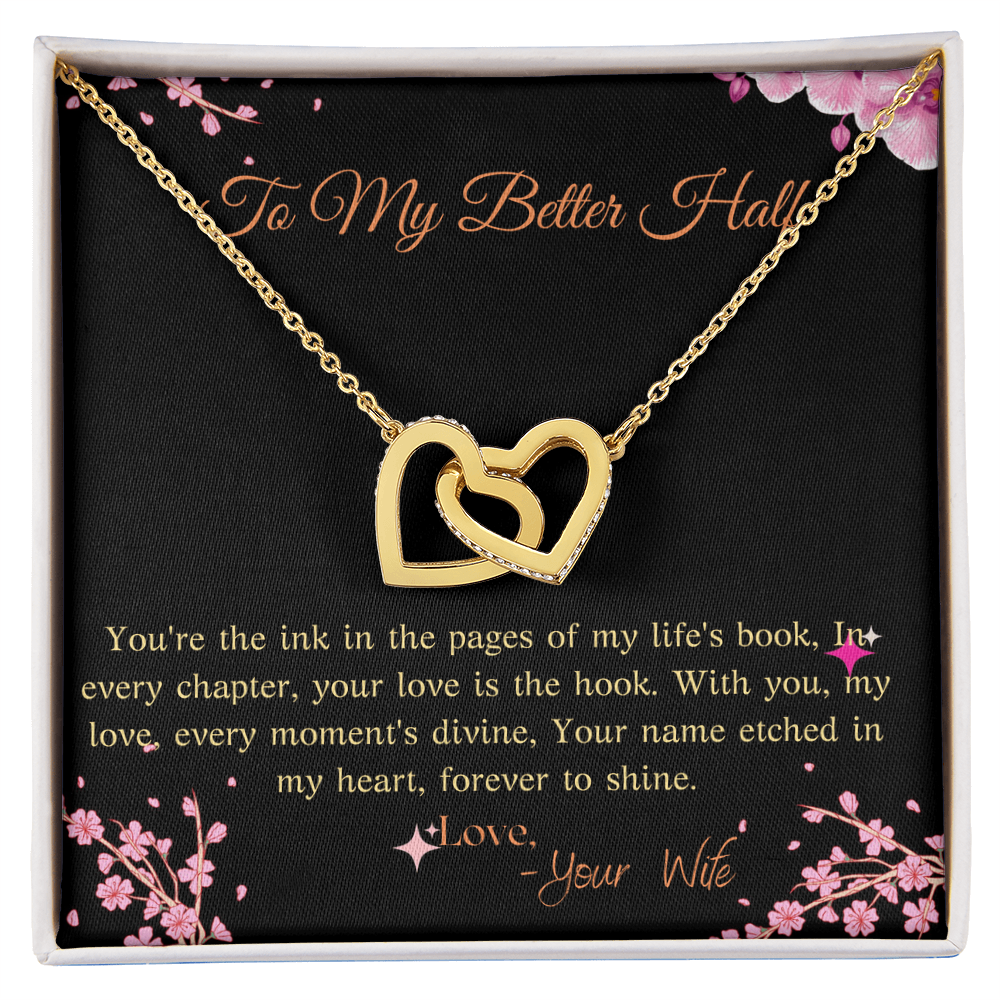 Interlocking Hearts Necklace (Yellow & White Gold Variants) for my better half