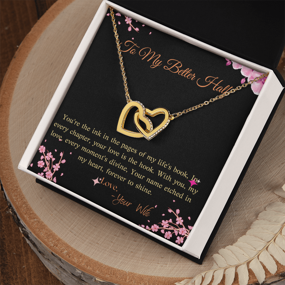 Interlocking Hearts Necklace (Yellow & White Gold Variants) for my better half