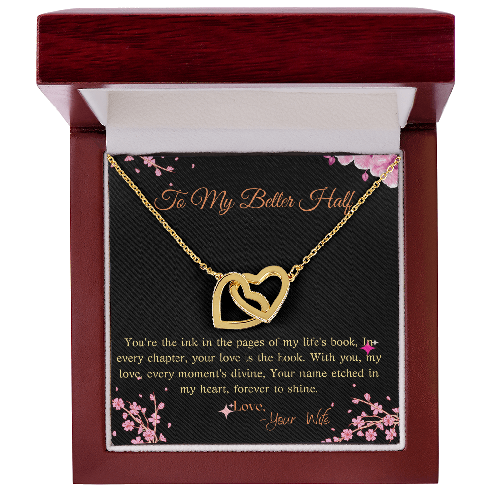 Interlocking Hearts Necklace (Yellow & White Gold Variants) for my better half