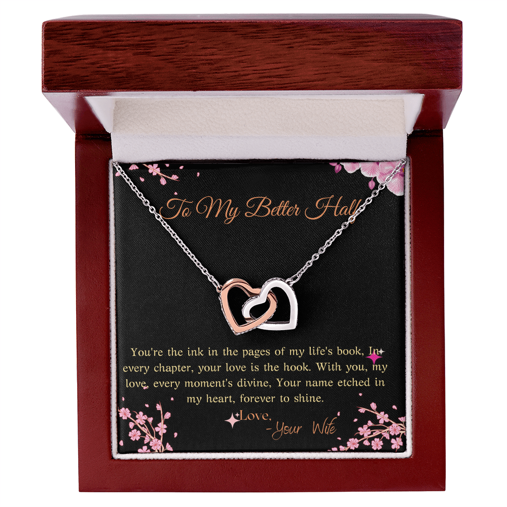 Interlocking Hearts Necklace (Yellow & White Gold Variants) for my better half