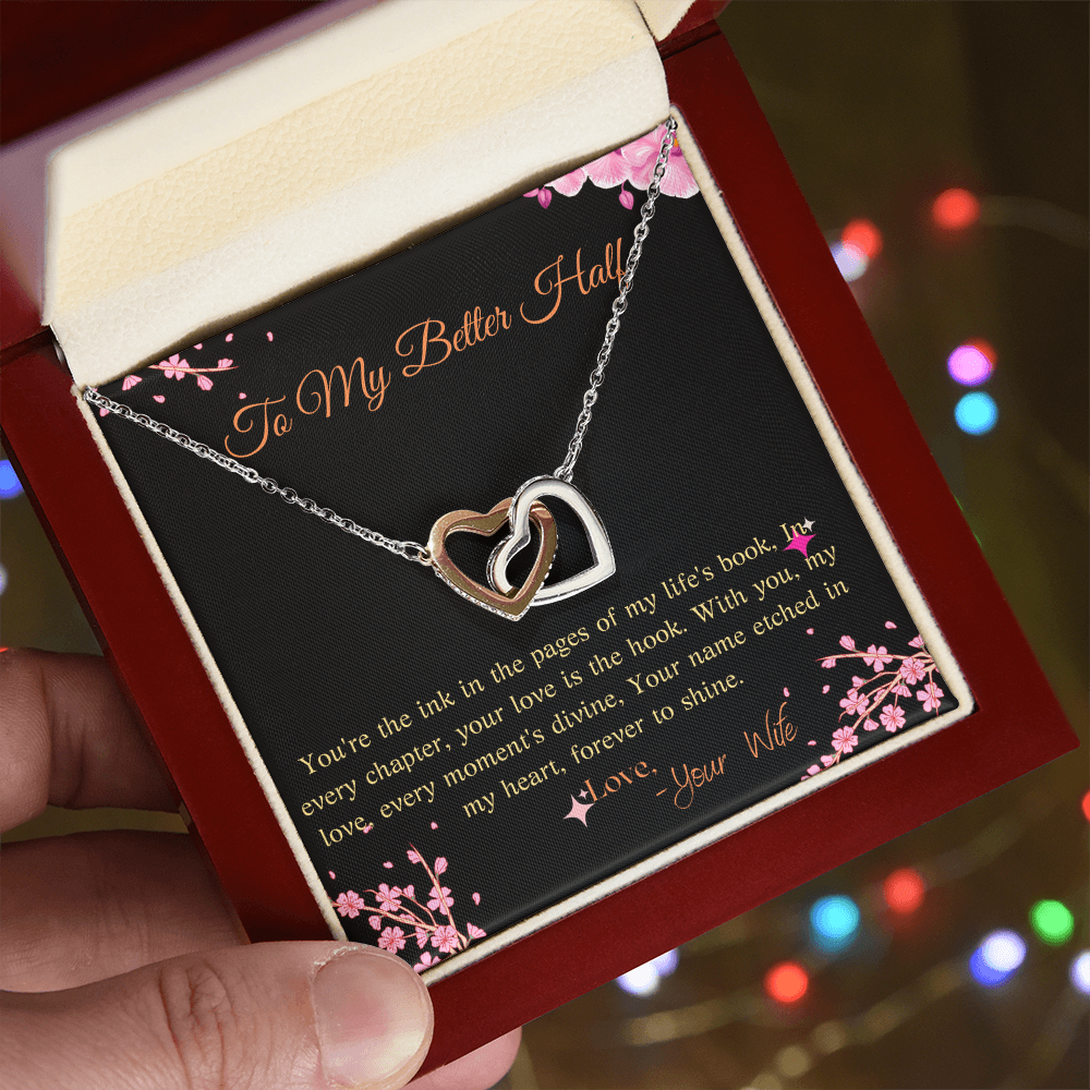 Interlocking Hearts Necklace (Yellow & White Gold Variants) for my better half