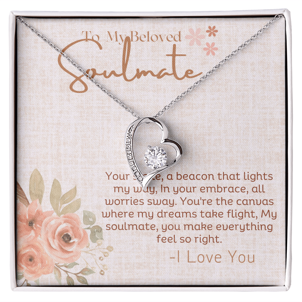 Forever Love Necklace for My Beloved Soulmate