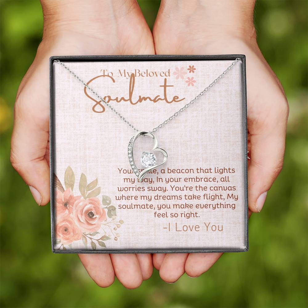 Forever Love Necklace for My Beloved Soulmate