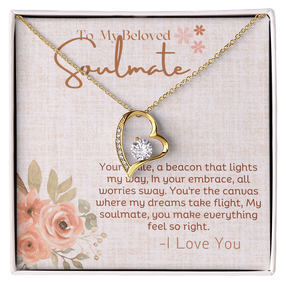 Forever Love Necklace for My Beloved Soulmate